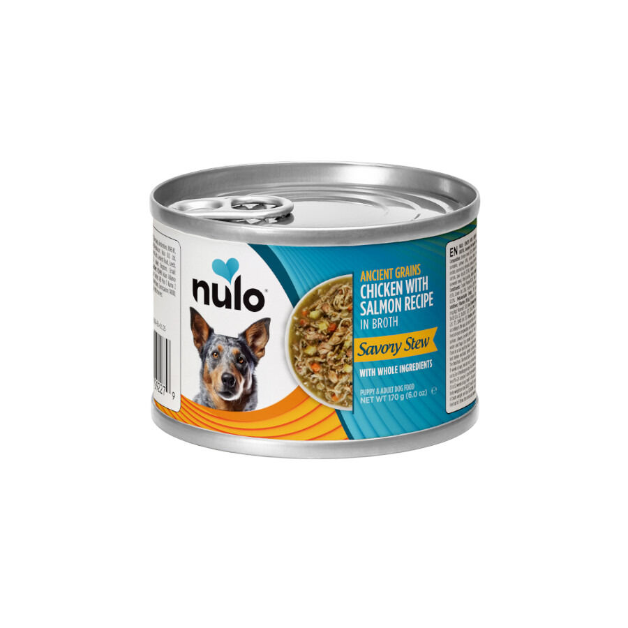 170 g Nulo Comida h&uacute;mida de Frango com Salm&atilde;o em Caldo em Lata para c&atilde;es, , large Imagem n&uacute;mero 1