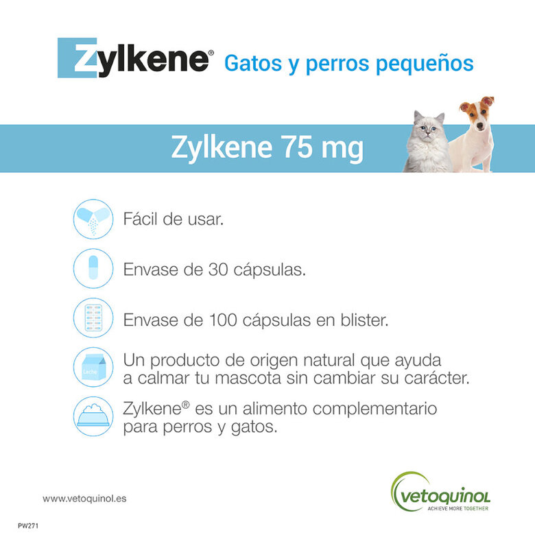 Zylkene Tranquilizante natural em comprimidos para o stress em cães e gatos, , large image number null