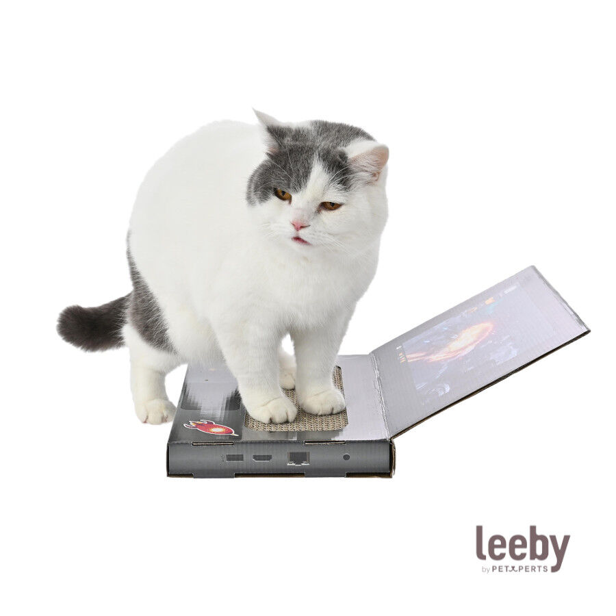 Leeby Lily arranhador de cart&atilde;o em forma de port&aacute;til para gatos, , large Imagem n&uacute;mero 2