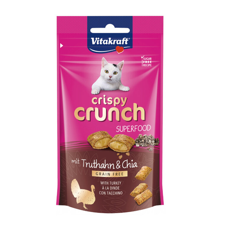 60 g Vitakraft Crispy Crunch Biscoitos Peru para gatos,  Imagem número 1 60 g Vitakraft Crispy Crunch Biscoitos Peru para gatos, , large Imagem número 1