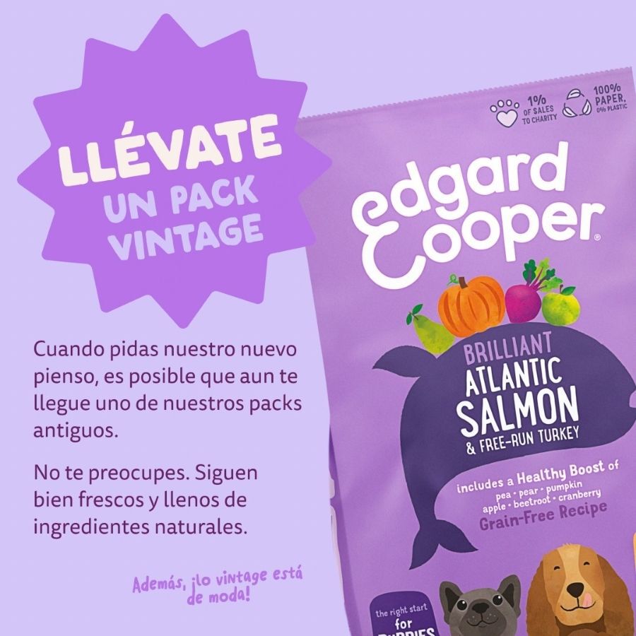 12 kg Edgard & Cooper Puppy Ra&ccedil;&atilde;o de Salm&atilde;o e Peru para c&atilde;es de porte grande, , large Imagem n&uacute;mero 2
