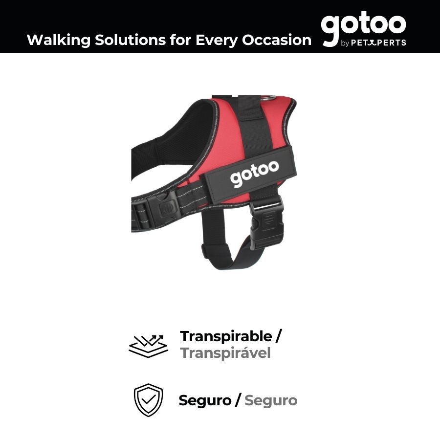 Gotoo Peitoral anti-pux&otilde;es vermelho para c&atilde;es, , large Imagem n&uacute;mero 3