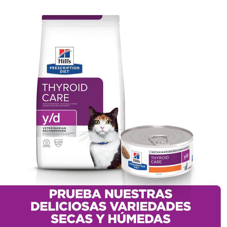 1.5 kg Hill's Prescription Diet Thyroid Care y/d ra&ccedil;&atilde;o para gatos, , large Imagem n&uacute;mero 5