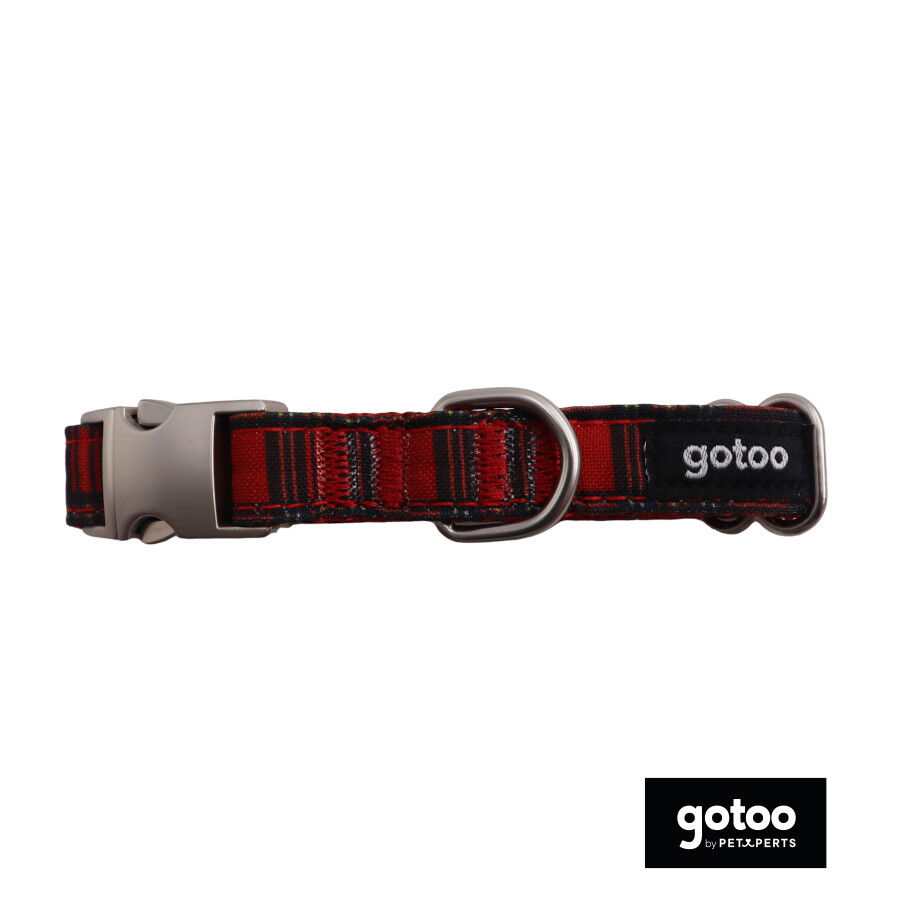 Gotoo Coleira estampada vermelha para c&atilde;es, , large Imagem n&uacute;mero 2