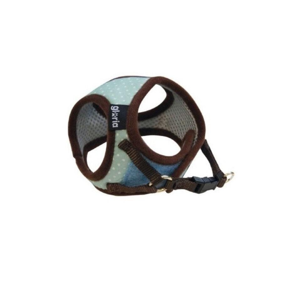 Gloria Peitoral azul com bolinhas para c&atilde;es, , large Imagem n&uacute;mero 1