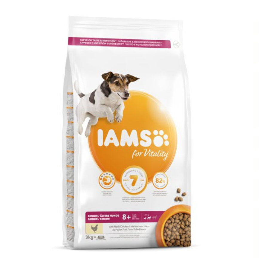 3 kg IAMS Senior Mini&Medium ra&ccedil;&atilde;o para c&atilde;es, , large Imagem n&uacute;mero 1