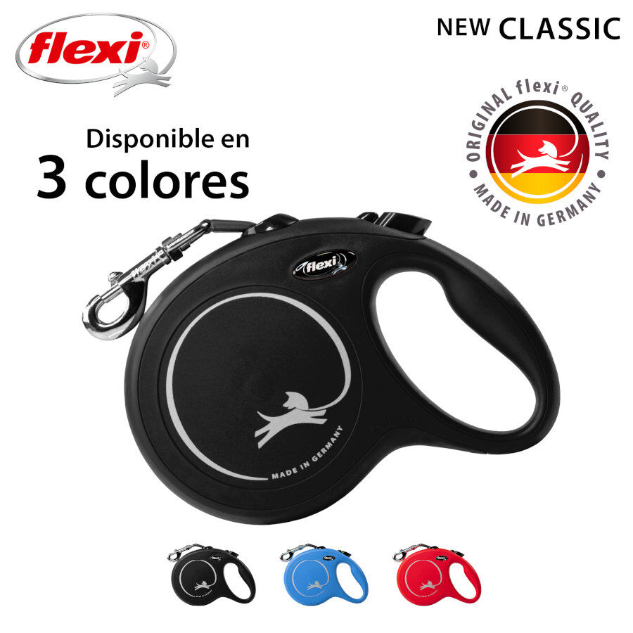 Flexi New Classic Trela extens&iacute;vel de&nbsp;fita preta para c&atilde;es, , large Imagem n&uacute;mero 3