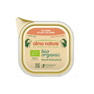 Petiscos para cães Almo Nature Bio Organic Maintenance sem grãos Salmão