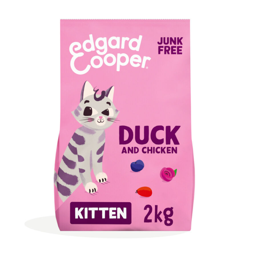 2 kg Edgard & Cooper Kitten Ra&ccedil;&atilde;o de pato e frango para gatinhos , , large Imagem n&uacute;mero 1