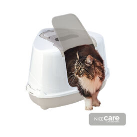 Nice Care Caixa de areia Flip Corner Bege para gatos