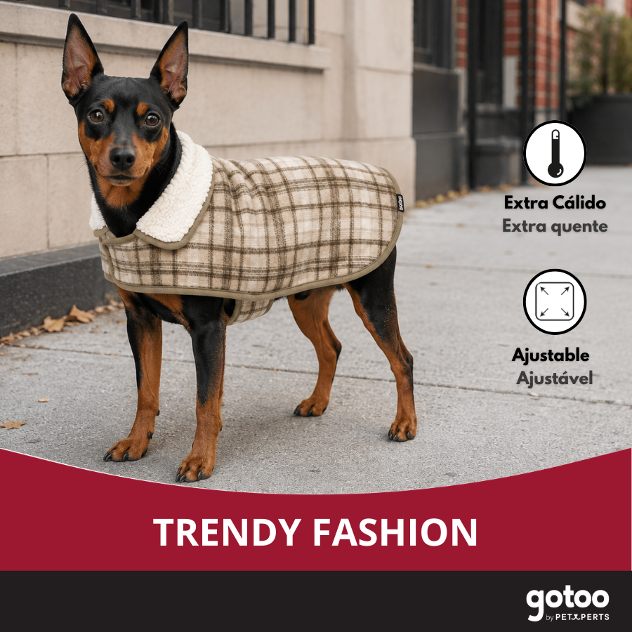 Gotoo Casaco com Padr&atilde;o Tartan aos Quadrados para c&atilde;es, , large Imagem n&uacute;mero 6