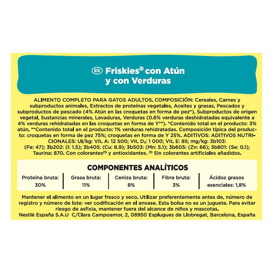20 kg Friskies Atum e Legumes Ra&ccedil;&atilde;o para gatos, , large Imagem n&uacute;mero 2