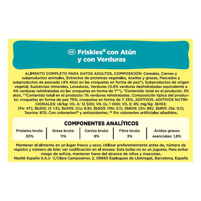 20 kg Friskies Atum e Legumes Ração para gatos,  Imagem número 2 20 kg Friskies Atum e Legumes Ração para gatos, , large Imagem número 2