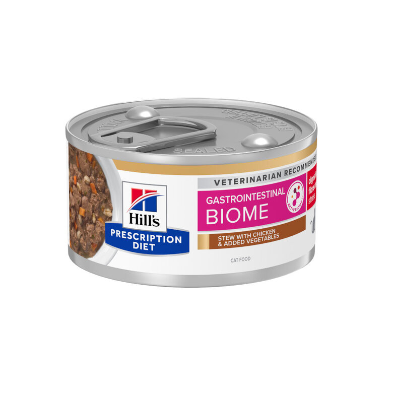 82 g Hill’s Prescription Diet Gastrointestinal Biome Stress estufado lata para gatos,  Imagem número 1 82 g Hill’s Prescription Diet Gastrointestinal Biome Stress estufado lata para gatos, , large Imagem número 1