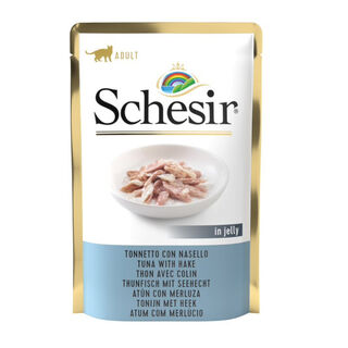 Schesir Adult  Atum e pPescada saqueta para gatos