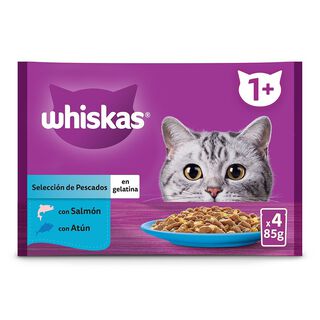 Whiskas Peixes Geleia em Saqueta para Gatos - Multipack