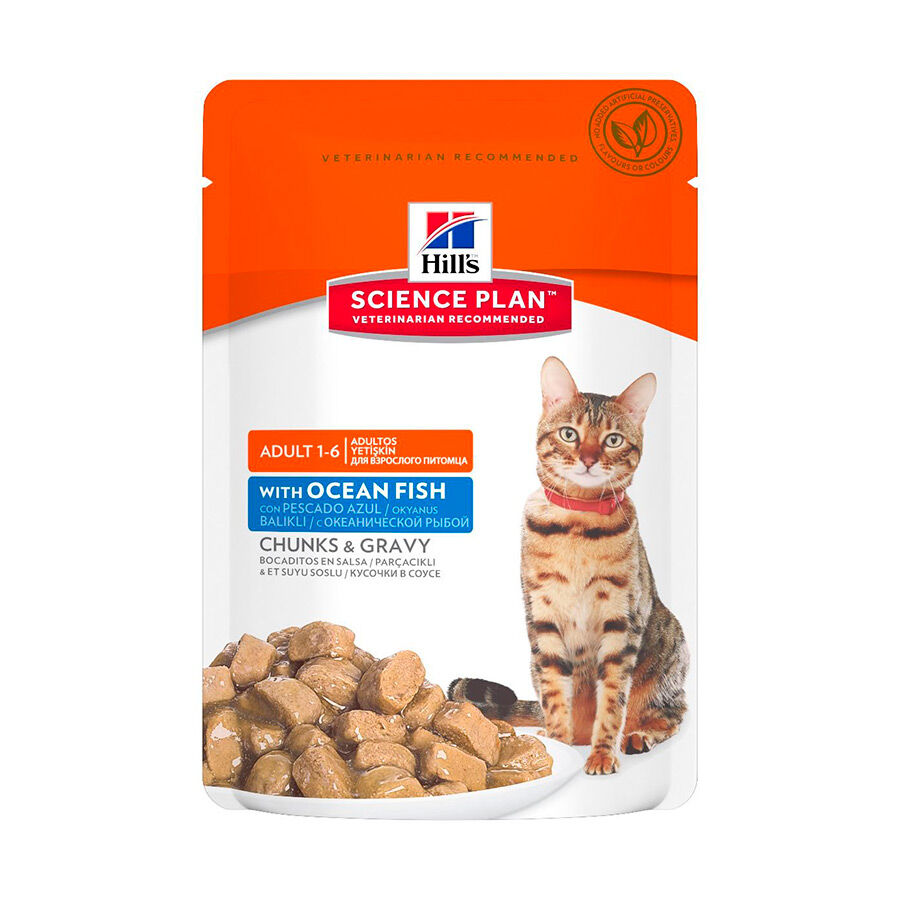 85 g Hill's Science Plan Adult Peixe saqueta para gatos, , large Imagem n&uacute;mero 3
