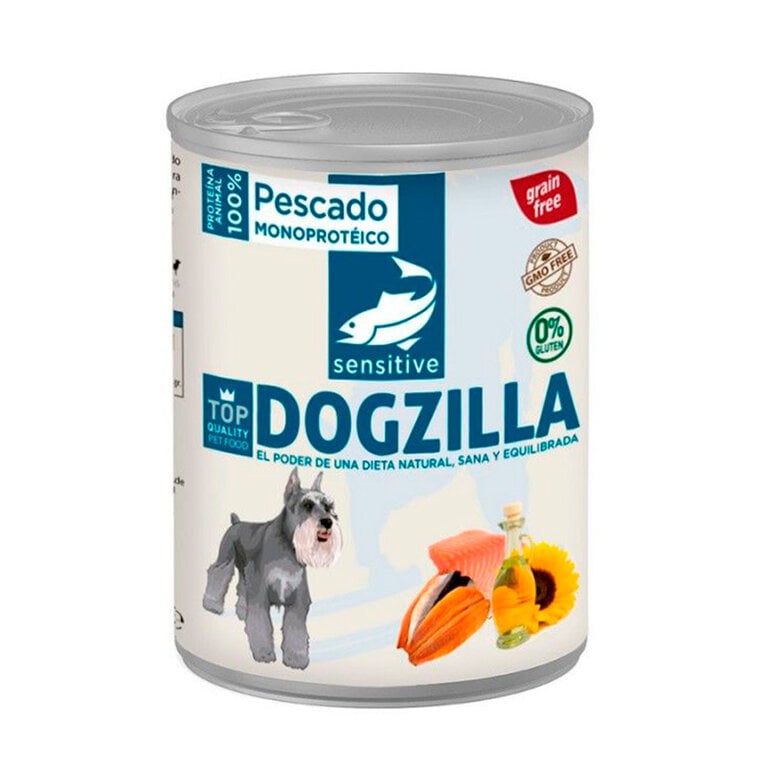 375 g Dogzilla comida húmida para cão em lata peixe,  Imagem número 1 375 g Dogzilla comida húmida para cão em lata peixe, , large Imagem número 1