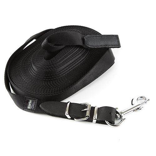 Flamingo Trela de Rastreio Preta para c&atilde;es, , large Imagem n&uacute;mero 1