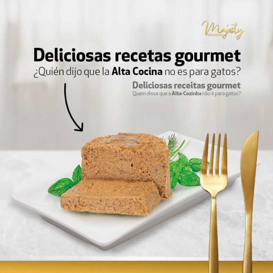85 g Majesty Adult Mousse de Frango e Carne de Vitela Lata , , large Imagem n&uacute;mero 2