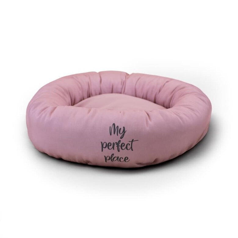 Leeby Cama Donut Antiderrapante Rosa para gatos,  Imagem número 1 Leeby Cama Donut Antiderrapante Rosa para gatos, , large Imagem número 1