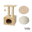Leeby Colette Scratch arranhador com cama nido e brinquedo bege para gatos, , large Indicador imagem número 5