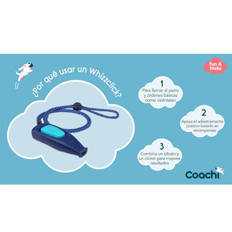 Coachi Cliker com apito azul claro para cão,  Imagem número 3 Coachi Cliker com apito azul claro para cão, , large Imagem número 3