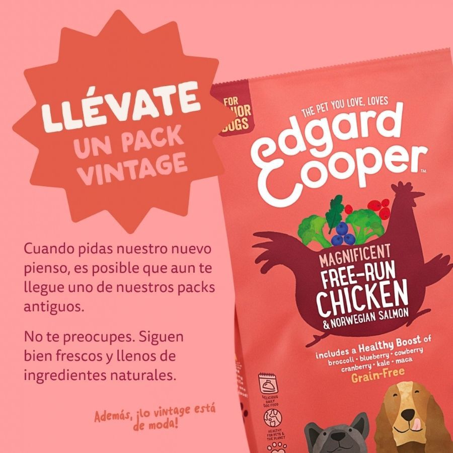 12 kg Edgard & Cooper Senior Ra&ccedil;&atilde;o de Salm&atilde;o Noruegu&ecirc;s e Frango para c&atilde;es de porte grande, , large Imagem n&uacute;mero 2
