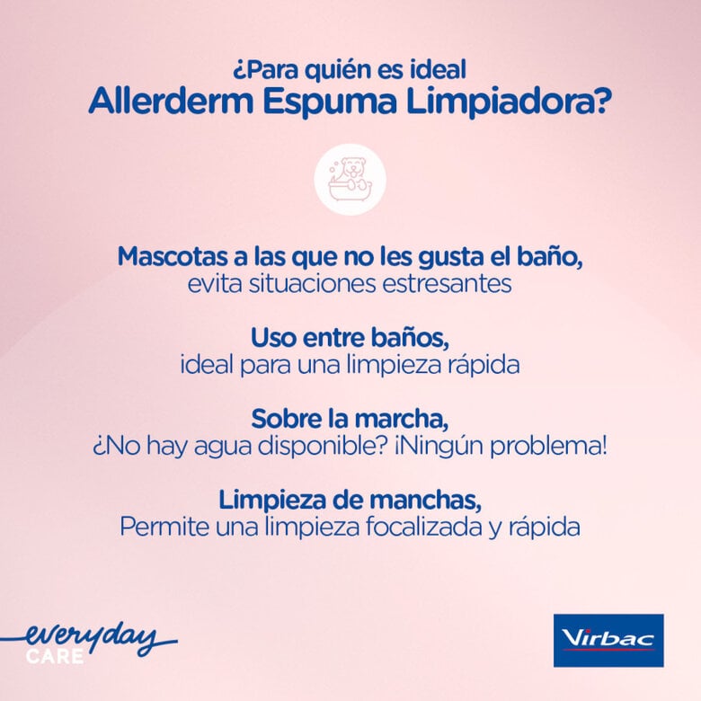 Virbac Espuma de limpeza para cães Allerderm,  Imagem número 11 Virbac Espuma de limpeza para cães Allerderm, , large Imagem número 11