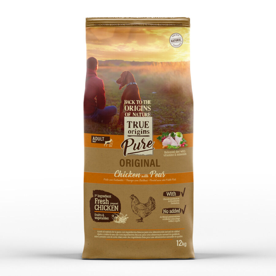 12 kg True Origins Pure Adult Maxi Pollo ra&ccedil;&atilde;o para c&atilde;es, , large Imagem n&uacute;mero 1
