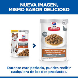 Hill's Science Plan Sterilised Young Adult Peru em Molho saquetas para gatos