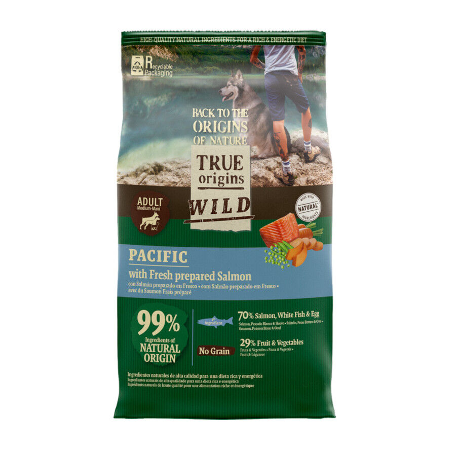 3 kg True Origins Wild Adult Pacific Salm&atilde;o ra&ccedil;&atilde;o para c&atilde;es, , large Imagem n&uacute;mero 1