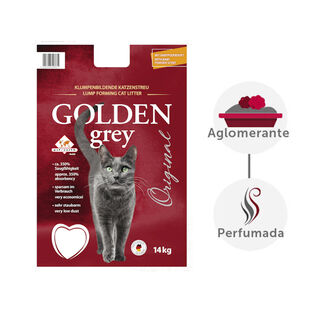 Golden Grey Areia Fina Aglomerante para gatos