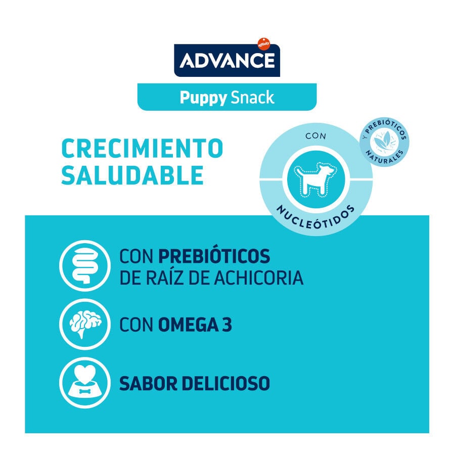 2 pacotes x 150 g Advance Puppy Snack para cachorros Pack Poupan&ccedil;a!   , , large Imagem n&uacute;mero 4