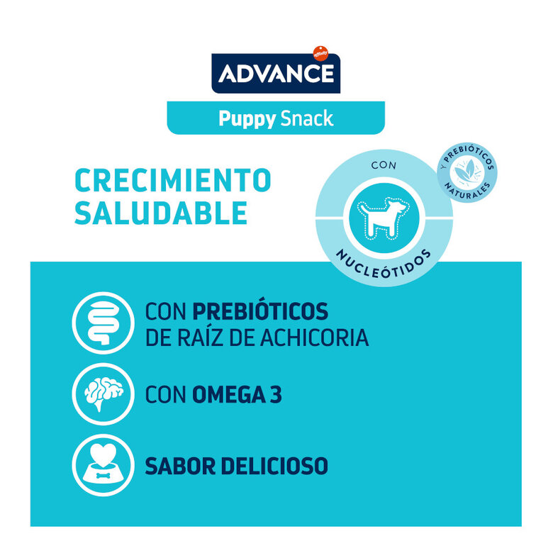 6 pacotes x 150 g Affinity Advance Snack Puppy para cães Pack poupança!,  Imagem número 4 6 pacotes x 150 g Affinity Advance Snack Puppy para cães Pack poupança!, , large Imagem número 4