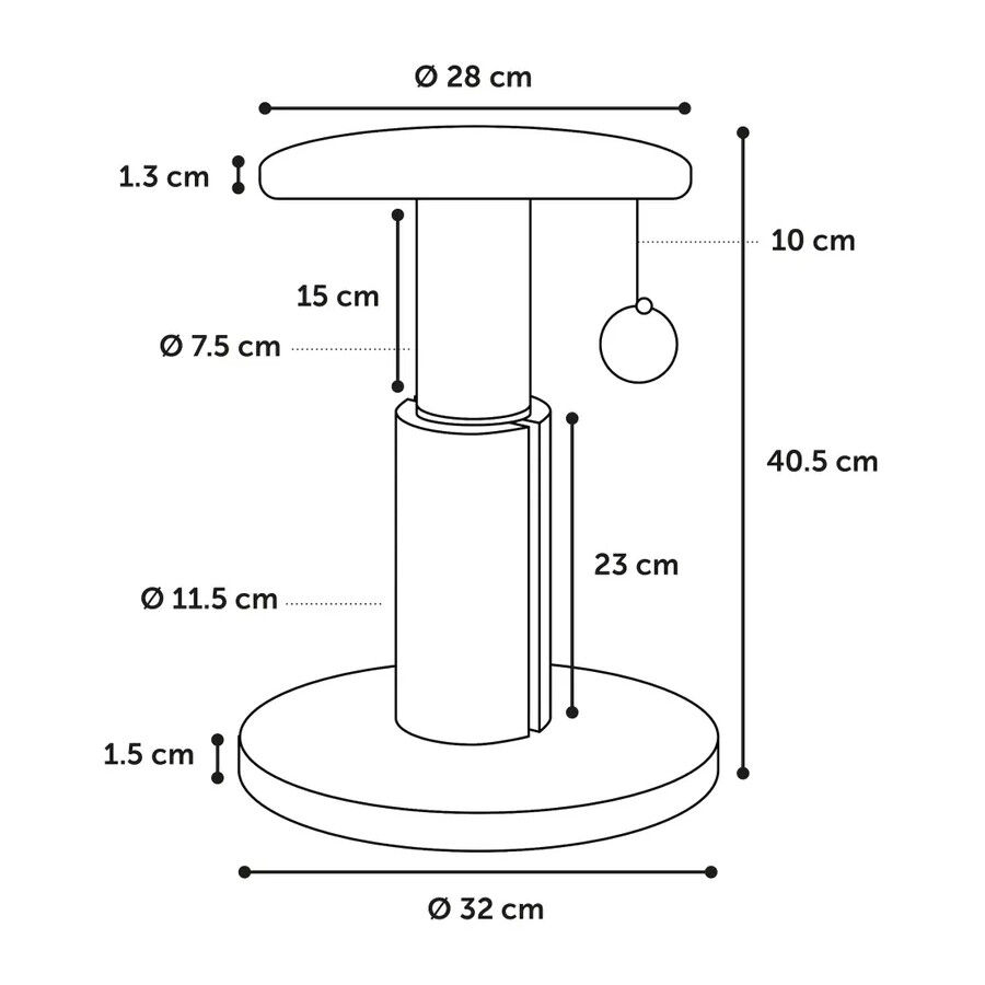 Flamingo Sno Bea &Aacute;rvore Arranhador Creme para gatos, , large Imagem n&uacute;mero 4