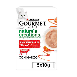 Gourmet Nature's Creations Snack Húmido de Boi para gatos