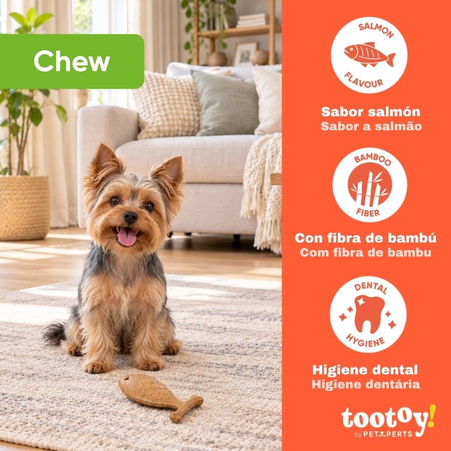 Tootoy! Chew Mordedor Osso de Salm&atilde;o para c&atilde;es, , large Imagem n&uacute;mero 4