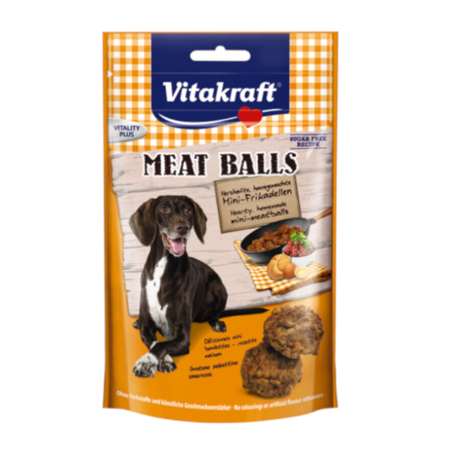 80 g Vitakraft Alm&ocirc;ndegas Meat Balls para c&atilde;es, , large Imagem n&uacute;mero 1