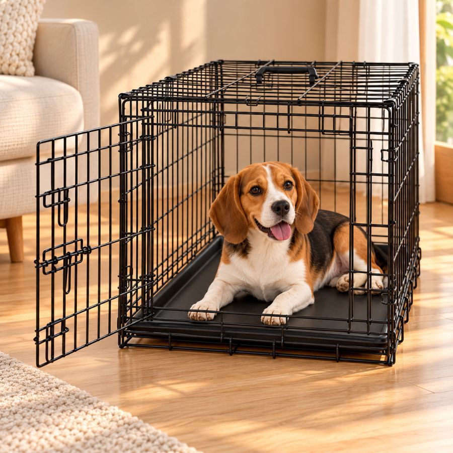 Outech Jaula de Metal para c&atilde;es, , large Imagem n&uacute;mero 1