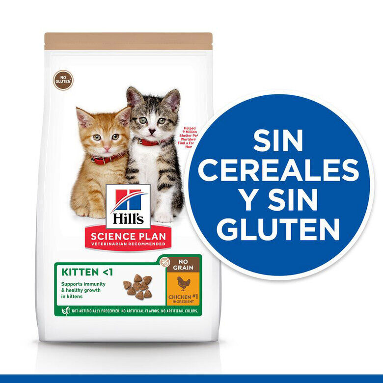 1.5 kg Hill's Kitten Science Plan No Grain Kitten Frango ra&ccedil;&atilde;o, , large Imagem n&uacute;mero 5