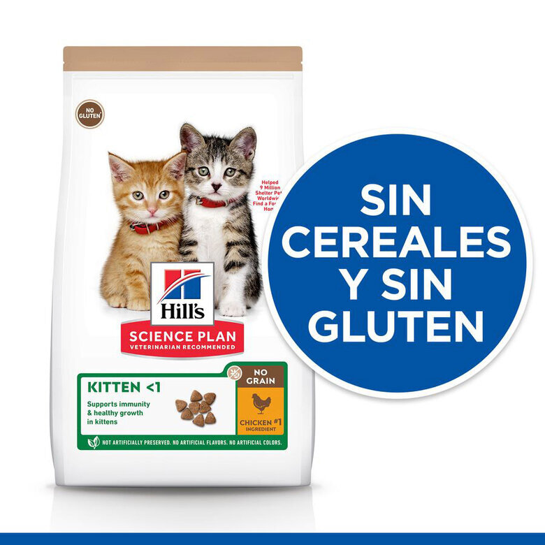 1.5 kg Hill's Kitten Science Plan No Grain Kitten Frango ração,  Imagem número 5 1.5 kg Hill's Kitten Science Plan No Grain Kitten Frango ração, , large Imagem número 5