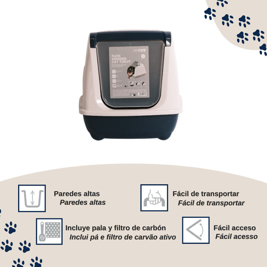 Nice Care Caixa de areia Mega Flip Large azul para gatos, , large Imagem n&uacute;mero 3