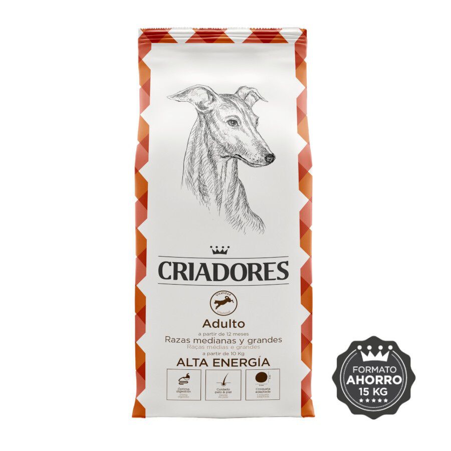 15 kg Criadores Adulto Alta Energia Frango ra&ccedil;&atilde;o para c&atilde;es de porte m&eacute;dio e grande, , large Imagem n&uacute;mero 2