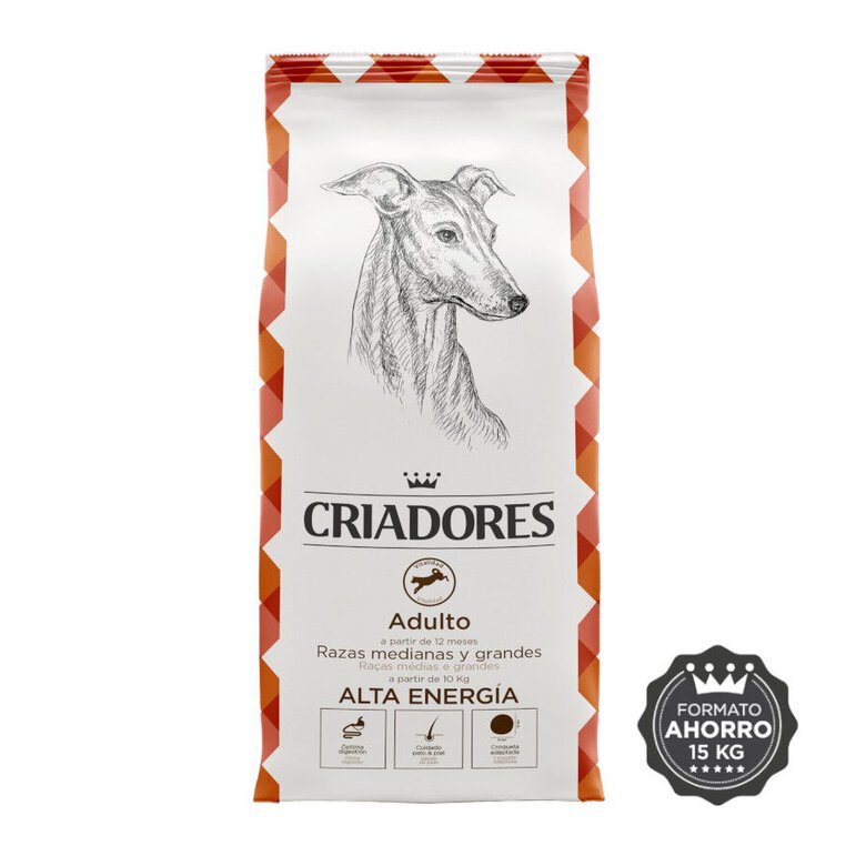 15 kg Criadores Adulto Alta Energia Frango ração para cães de porte médio e grande,  Imagem número 2 15 kg Criadores Adulto Alta Energia Frango ração para cães de porte médio e grande, , large Imagem número 2