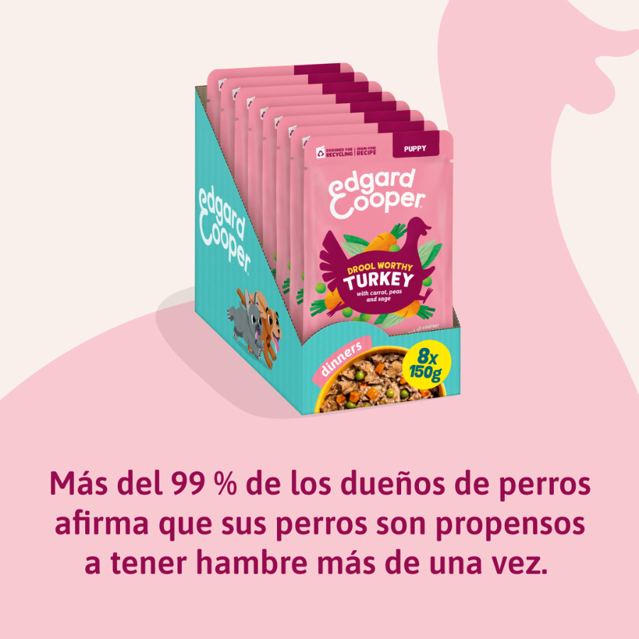 150 g Edgard & Cooper Puppy Grain Free Comida h&uacute;mida de Peru em saquetas para c&atilde;es, , large Imagem n&uacute;mero 7