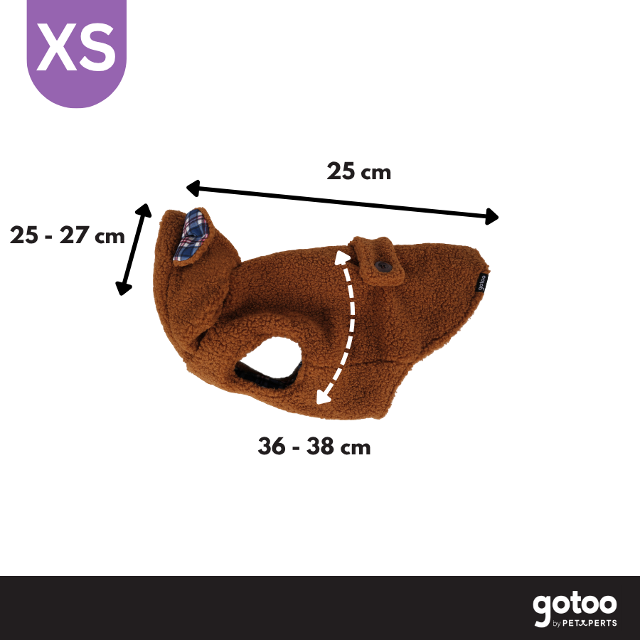 Gotoo Casaco Teddy Castanho para c&atilde;es, , large Imagem n&uacute;mero 4