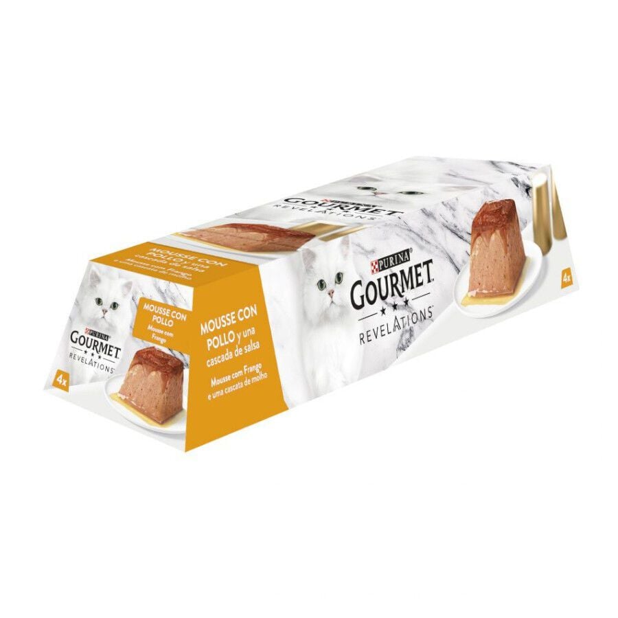 4 terrinas x 57 g Gourmet Revelations Mousse de Frango para gatos, , large Imagem n&uacute;mero 1