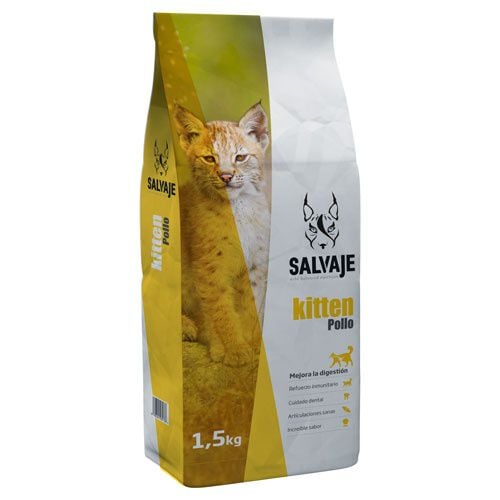 Salvaje Kitten pollo comida para gatos junior Imagem n&uacute;mero 1