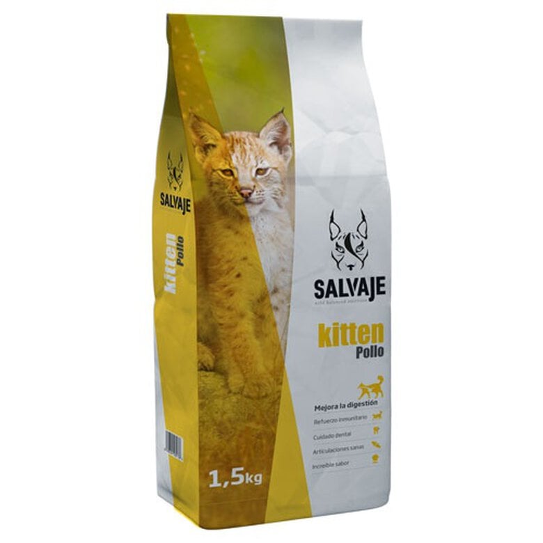 pienso_gatos_junior_salvaje_kitten_pollo_SAJ41979_M Imagem número 1 Salvaje Kitten pollo comida para gatos junior Imagem número 1